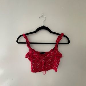 Pretty little thing floral crop top